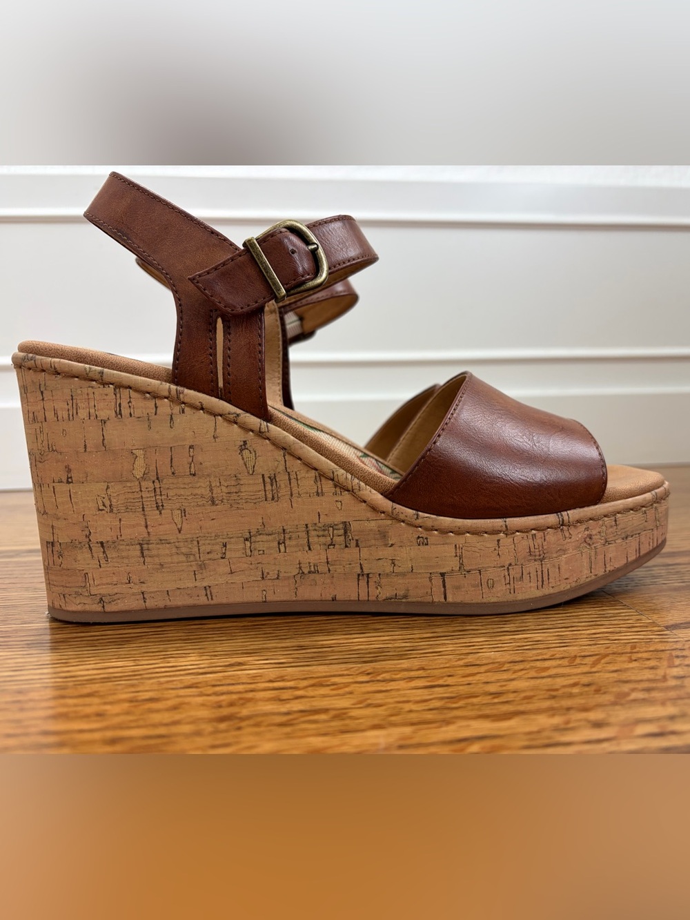 b.o.c. Corrie Cork Platform Wedge Sandal (10) - Picture 7 of 8